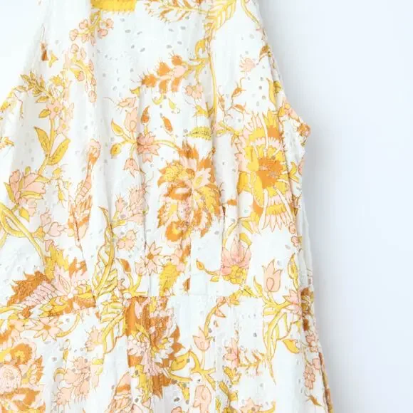 HEMANT AND NANDITA Tora Long Belt Buckle Dress in Off White - Picture 9 of 11